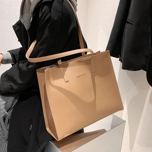 Casual Large Tote Triple Compartment Hand Bag